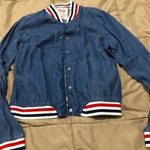 Denim button jean jacket
